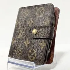 【美品】ルイヴィトン モノグラム コンパクトジップ 折り財布 コンパクト財布