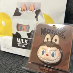 【新品、未使用】 LABUBU ラブブ ブラウン シリコン イヤホンケース