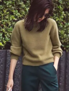 2020AW【FRAY I.D】シンプルラクーンニットプルオーバー F