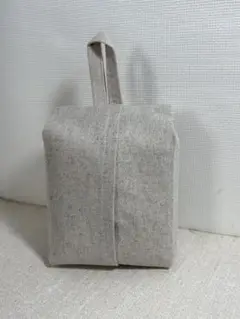ハーフサイズティッシュカバー　生成り