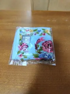 Enjoi アーンジョー 花柄 タオルハンカチ ブルー