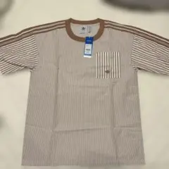 ZOZO購入 adidas originals シャツ　半袖　ストライプ