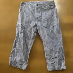 DANTON クロップド ベイカーパンツ ワークパンツ 34 千鳥格子