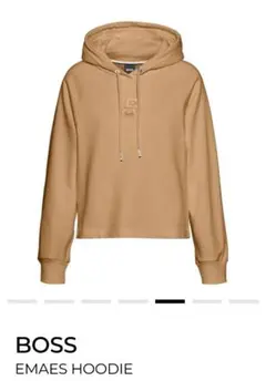 BOSS EMAES HOODIE ベージュ パーカー 刺繍ロゴ 新品