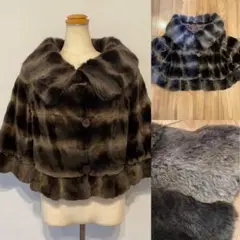 レッキスファーコート ボレロ チンチラ ショートコート フレアスリーブ