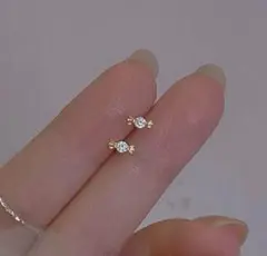 【即日〜翌日発送】キャンディプチピアス　ゴールド　小ぶり　上品　*269