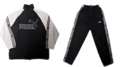 プーマ　PUMA ナイロン　ジャージ　上位　セットアップ　90s M ブラック