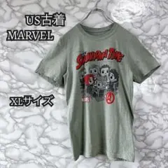 B2 古着 MARVEL アベンジャーズ シャワルマタイム Tシャツ XL