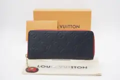 LOUIS VUITTON ラウンドファスナー長財布 クレマンス アンプラント
