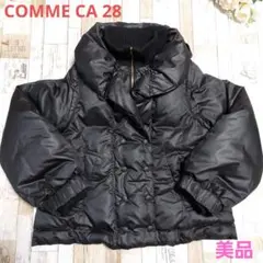 【美品】COMME CA 28 ダウン M 黒 可愛いデザイン