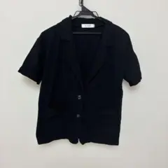 黒 ショートスリーブジャケット
