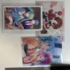 初音ミク ホログラムカードセット　3枚