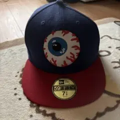 【レア】ミシカ✖️New Era 59FIFTY キャップ 7 3/8 青/赤