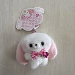 すくっとたっちさん ぴんくほりっく ちぇっく マスコット　たれうさぎさん