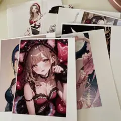 自作人物ステッカー 14枚 コラージュ素材 シール