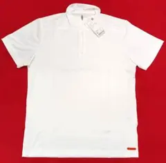 新品美品　ユニクロ　ドライメッシュクルーネック半袖M白　ハーフジップ