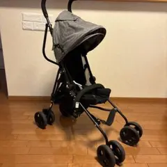 コンパクト バギー グレー　B型ベビーカー 花岡商店 中古品　メルカリ便発送