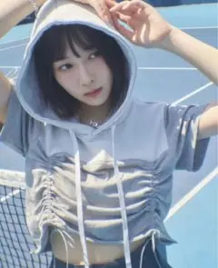 Lure you in ギャザードッキングフーディー　越智ゆらの