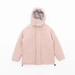 monzee モンジー フーデッドパデッドコート ピンク [L]