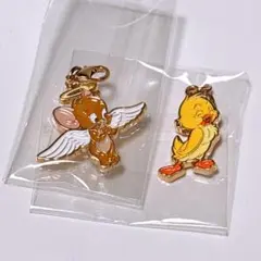 トムとジェリー　メタルチャーム シークレット　レア　天使ジェリー　クアッカー　鳥