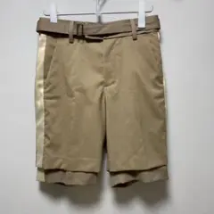 sacai 20SS レイヤードショートパンツ ベージュ