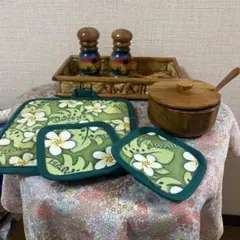 ハワイアンフラワー鍋つかみセット