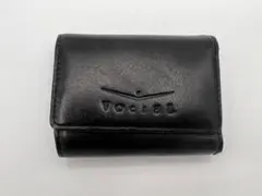 VOCIEL 黒 本革 三つ折り ミニ財布 キーリング付