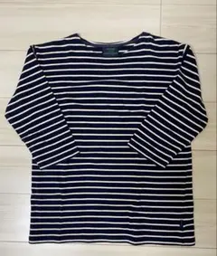 ERMANO ストライプ 五分袖 Tシャツ