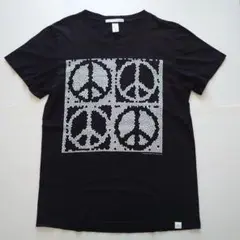 2K BY GINGHAM ピースマーク Tシャツ Sサイズ ブラック