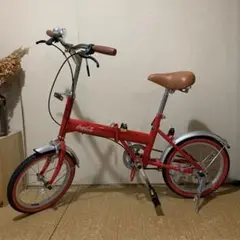 未使用 <Coca-Cola 折り畳み自転車 > 16インチ 限定品 コカ・コーラの16型折り畳み自転車(新品・非売品)