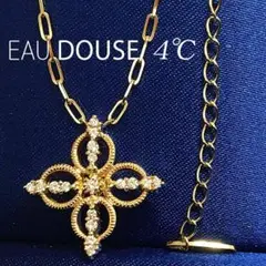 【レア!】EAU DOUSE 4℃ ダイヤモンド クロス ネックレス K10