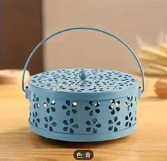 青色 蚊取り線香ホルダー 直径15cm