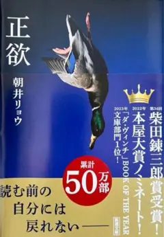 正欲　浅井リョウ　ベストセラー　美品