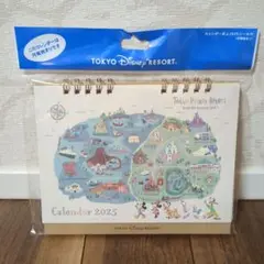 東京ディズニーリゾート限定 卓上カレンダー 2025 パークマップ柄 未使用
