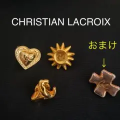 CHRISTIAN LACROIX ピンブローチ3点 + おまけ1点付き