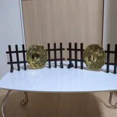昭和レトロ五月人形段飾り小物・鍔付き陣屋垣・端午の節句