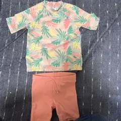 H&M カラフル葉柄 水着セット