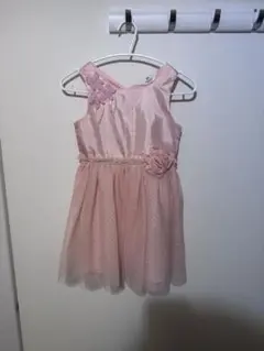 H&M ピンク フラワー装飾ドレス 116