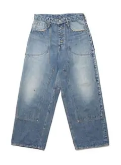 SUGARHILL FADED DOUBLE KNEE DENIM PANTS