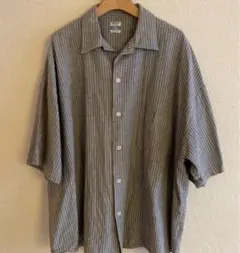 army twill ストライプ 半袖シャツ Mサイズ