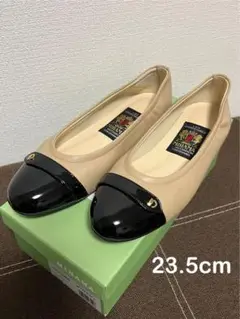 ミハマ ブラックレザー カッターシューズ リボン付 一回使用の美