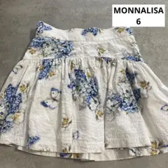 4409 MONNALISA モナリザ 花柄スカート 6
