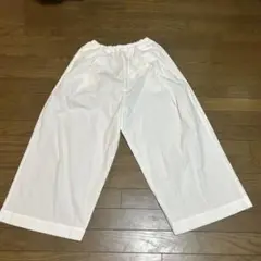 新品未使用　タグ付　フレンチブル　cion オフホワイトワイドパンツ　F
