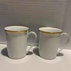ノリタケ ハンプシャーゴールド ペアマグマカップ Hampshire Gold