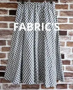 FABRIC'S 北欧 南仏 プロバンス フレアスカート 白地