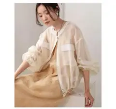 新品　Bab バブ　ドロストシアーブルゾン　 エクリュ