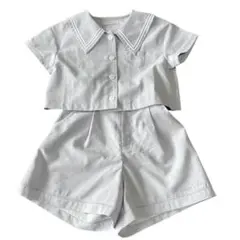 夏物セール！超美品！メゾピアノジュニア　ショートパンツセット　140