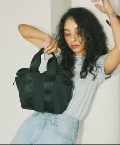 「TRIP.INN」　仕切りたくさんミニトート　ブラック