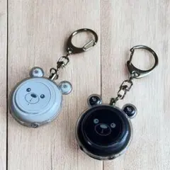 クマ型防犯ブザー 2色セット