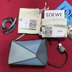 美品☆ロエベ パズル ショルダー バッグ ペンギン チャーム